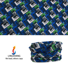 LINGSHANG multifunktionale Kopfbedeckung Bandana Schal Turban nahtlose Bandanas